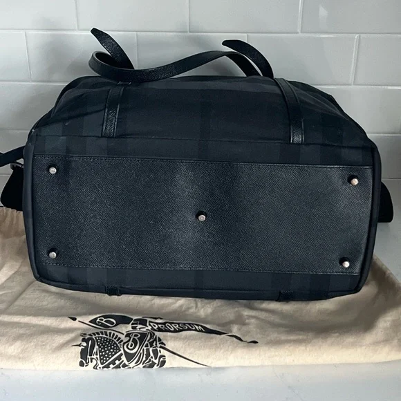 Burberry Graceford Nylon Tonal Check Diaper Bag - Picture 3 of 16